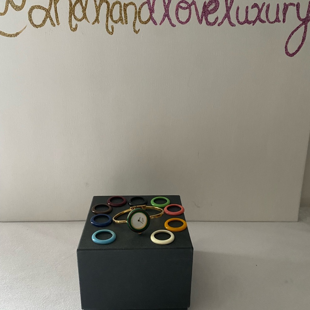 Gucci Watch with Colorful Bezels